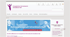 Desktop Screenshot of kirchenbezirk-schwaebischhall.de