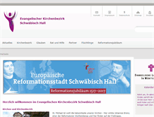 Tablet Screenshot of kirchenbezirk-schwaebischhall.de